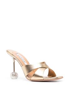 Aquazzura Yes Darling leren muiltjes - Goud