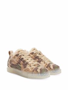 Giuseppe Zanotti Blabber sneakers met camouflageprint - Beige