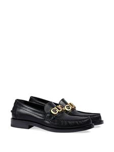 Gucci Loafers met logoplakkaat - Zwart