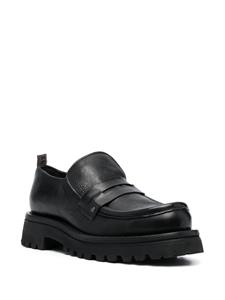 Moma Mocassino penny-slot leather loafers - Zwart
