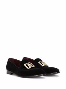 Dolce & Gabbana Fluwelen loafers - Zwart