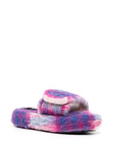 DUOltd Volume geruite slippers - Paars