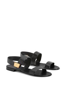 Giuseppe Zanotti Shaun sandalen met logoplakkaat - Zwart