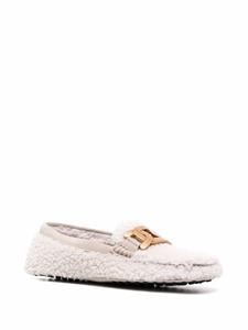 Tod's Gommino lammy loafers - Wit