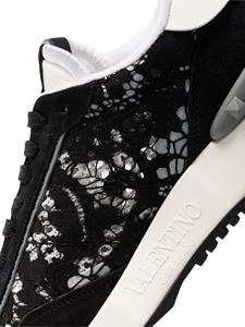 Valentino Lacerunner sneakers met vlakken van kant - Zwart