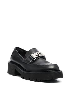 Casadei Leren loafers - Zwart