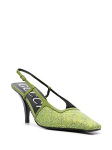 Gucci Slingback pumps verfraaid met kristallen - Groen