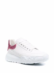 Alexander McQueen New Court sneakers met glitter - Wit