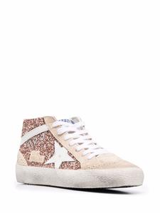 Golden Goose Mid Star sneakers met glitter - Roze