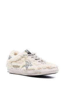 Golden Goose Sneakers met glitter - Beige