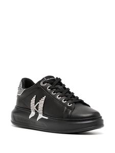 Karl Lagerfeld Kapri sneakers met monogram - Zwart