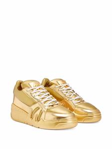 Giuseppe Zanotti Talon metallic sneakers - Goud