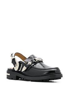 Toga Pulla Slingback loafers - Zwart