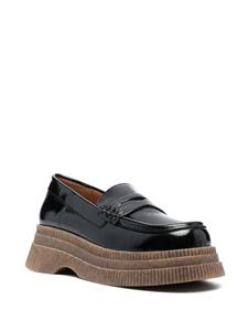 GANNI Penny loafers - Zwart