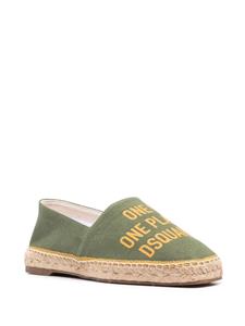 Dsquared2 One Life One Planet espadrilles - Groen