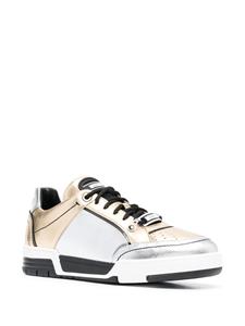 Moschino Sneakers met metallic vlakken - Geel