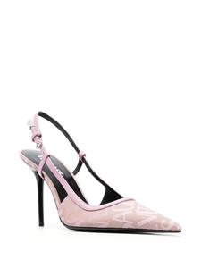 Versace Allover slingback pumps - Roze