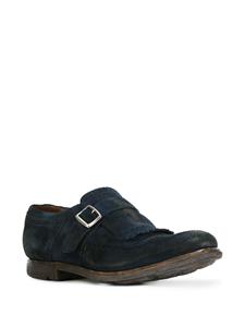 Church's distressed brogue detail monk shoes - Blauw