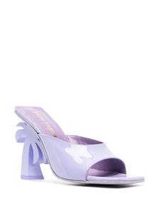 Palm Angels Pumps met palmboom hak - Paars