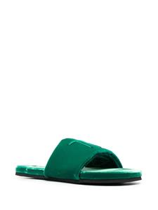 TOM FORD Fluwelen slippers - Groen