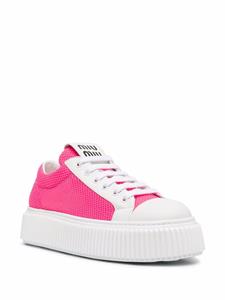 Miu Miu Sneakers met plateauzool - Roze