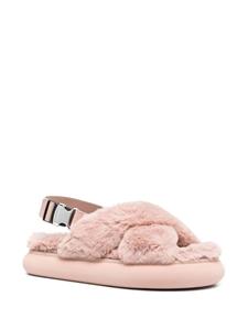 Moncler Lammy slippers - Roze