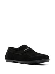 Calvin Klein Suède loafers - Zwart