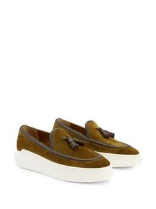 Giuseppe Zanotti Conley loafers met kwastje - Bruin