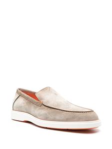 Santoni Loafers met vlakken - Beige