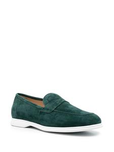 Kiton Suède loafers - Groen