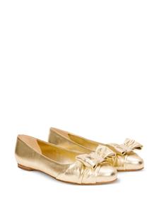 Ferragamo Vara bow-detal ballerina shoes - Goud