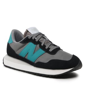 Men's New Balance 237 Trainers in Black Grey