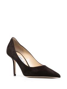 Jimmy Choo Love 85mm pointed leather pumps - Bruin
