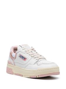 Autry logo-embellished side panels leather sneakers - Wit