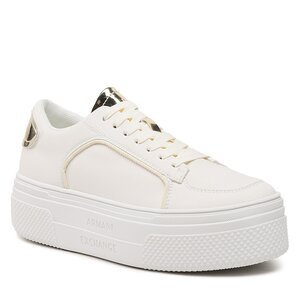 Armani Exchange Sneakers  - XDX116 XV696 S288 Off White/Light Gold