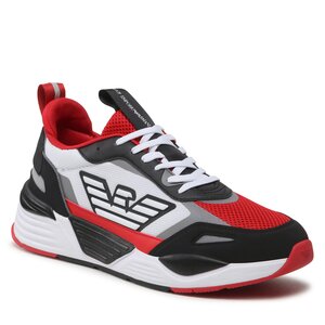 EA7 Emporio Armani Sneakers  - X8X070 XK165 S315 Black/White/Rac.Red