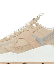 Burberry Leather, Suede and Cotton Sneakers - Beige