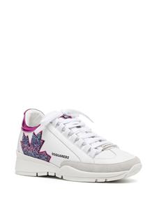 Dsquared2 logo-print lace-up sneakers - Wit