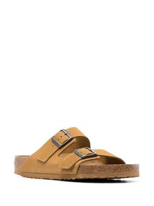 Birkenstock double-strap corduroy suede sandals - Bruin