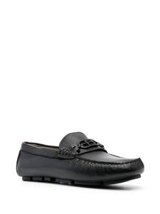 Baldinini round-toe leather loafers - Zwart