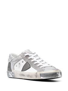 Philippe Model Paris panelled logo-patch sneakers - Zilver