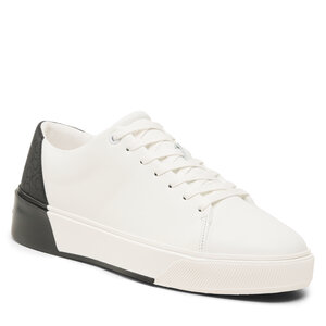 Calvin Klein Sneakers  - Low Lace Up Lth Mono HM0HM01236 White/Black 0K7