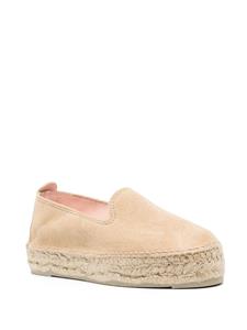 Manebi braided-sole suede espadrilles - Beige