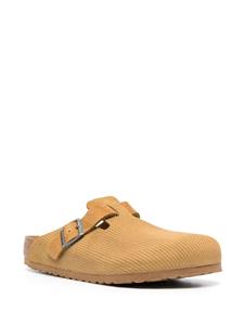 Birkenstock Boston corduroy leather slippers - Beige