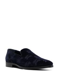 Burberry Equestrian-Knight leather loafers - Blauw
