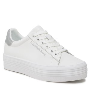 Calvin Klein Jeans Sneakers  - Vulc Flatform Laceup Ny Refl Wn YW0YW01220 Bright White/Reflective YBR