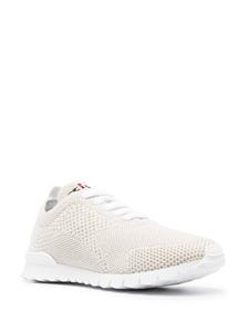 Kiton fully-perforated low-top sneakers - Beige