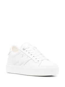 Zadig & Voltaire logo-embossed leather low-top sneakers - Wit