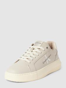 calvinkleinjeans Sneakers Calvin Klein Jeans - Chunky Cupsole Laceup Lth Pearl YW0YW01096 Eggshell/Pearlized Creamy White ACF