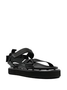 Moschino Sandalen met tie-dye print - Zwart